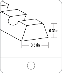 Tracking guides - K13 PVC - Notched