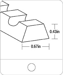 Tracking guides - K17 PVC - Notched